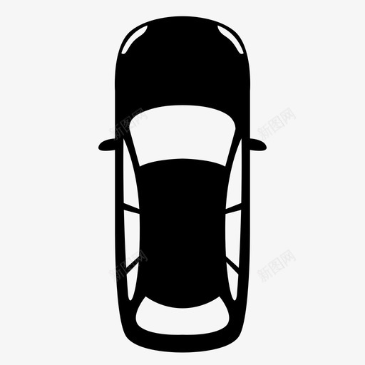 汽车上方顶部图标svg_新图网 https://ixintu.com 上方 汽车 车辆 运输 顶部