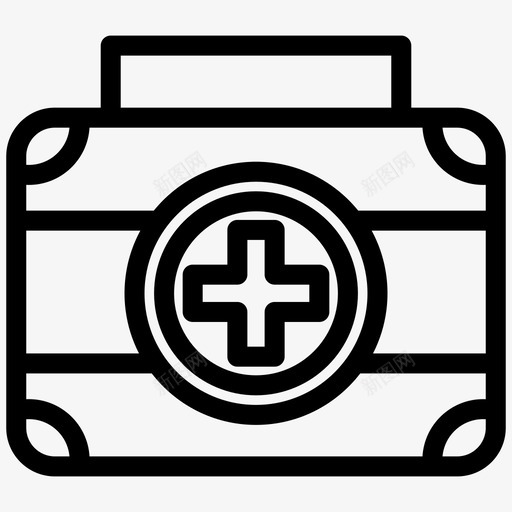 医疗包健康包图标svg_新图网 https://ixintu.com 健康 加粗 医疗 粗线