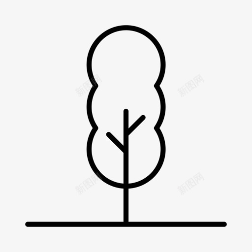 树花园绿色植物图标svg_新图网 https://ixintu.com 公园 树 树木 绿色植物 自然 花园