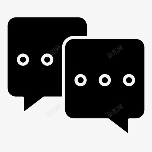 社交媒体对话朋友图标svg_新图网 https://ixintu.com 分享 对话 影响者 朋友 用户界面更多 社交媒体 网络