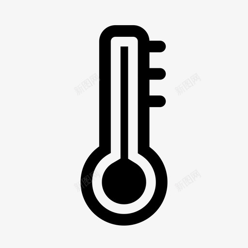 热温度计温度天气图标svg_新图网 https://ixintu.com 天气 温度 温度计