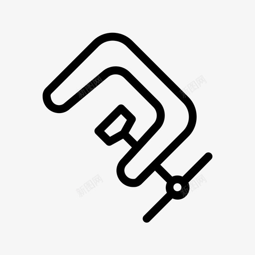 量规c夹具施工图标svg_新图网 https://ixintu.com 夹具 工业 工具 承包商 施工 结构 设备 量规