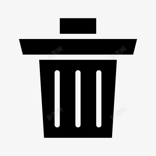 篮被删除图标svg_新图网 https://ixintu.com 删除 垃圾 垃圾桶 字形 材料