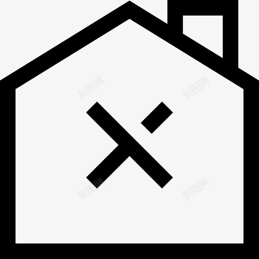 拆除建筑施工图标svg_新图网 https://ixintu.com 建筑 拆除 施工