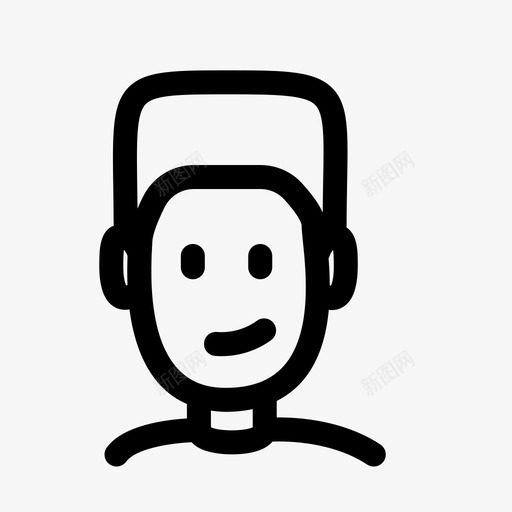 人物人微笑图标svg_新图网 https://ixintu.com 人 人物 人物画 微笑
