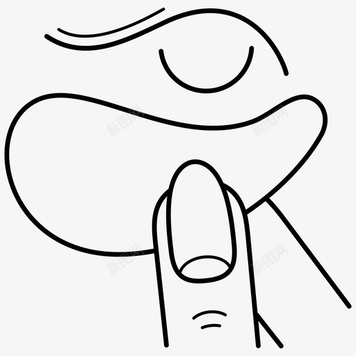 眼罩提拉保湿图标svg_新图网 https://ixintu.com 保湿 护肤 提拉 眼罩