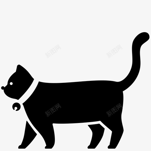 猫动物家养图标svg_新图网 https://ixintu.com 动物 固体 宠物 家养 小猫