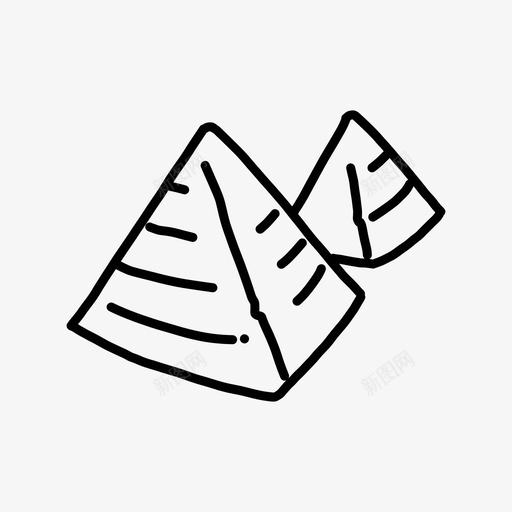 金字塔古代埃及图标svg_新图网 https://ixintu.com 古代 坟墓 埃及 法老 纪念馆 金字塔
