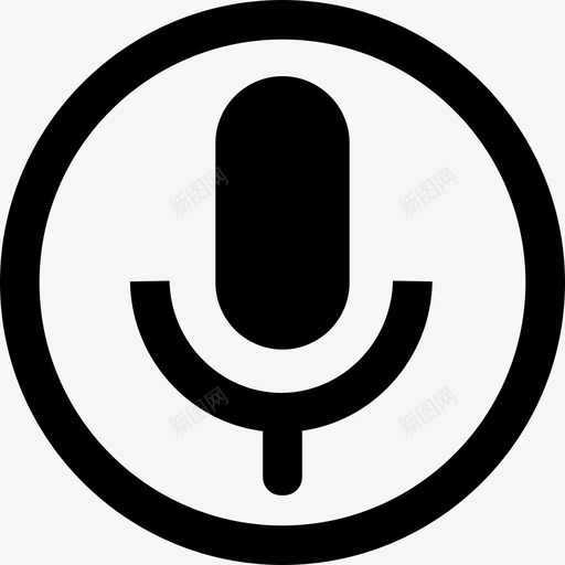 麦克风声音多媒体音乐图标svg_新图网 https://ixintu.com 声音 多媒体 音乐 麦克风