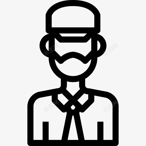 人物头像胡子个人资料图标svg_新图网 https://ixintu.com 个人资料 人物 头像 用户 胡子
