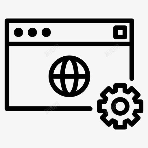 网站设置开发优化图标svg_新图网 https://ixintu.com 优化 开发 搜索引擎 网站 设置 选项