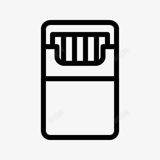 烟包烟盒图标svg_新图网 https://ixintu.com 烟包 烟盒