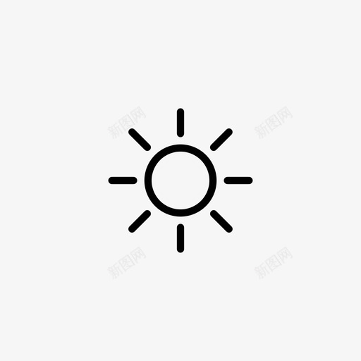 晴天天气预报天气图标svg_新图网 https://ixintu.com 天气 天气预报 晴天 移动