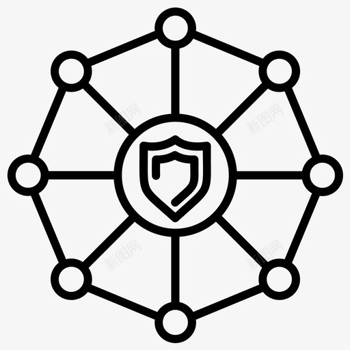 屏蔽网络分享图标svg_新图网 https://ixintu.com 分享 屏蔽 搜索引擎优化营销加粗线集62 网络