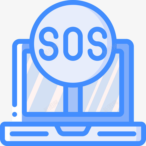 Sos客服37蓝色图标svg_新图网 https://ixintu.com Sos 客服 手绘sos求救信号 蓝色