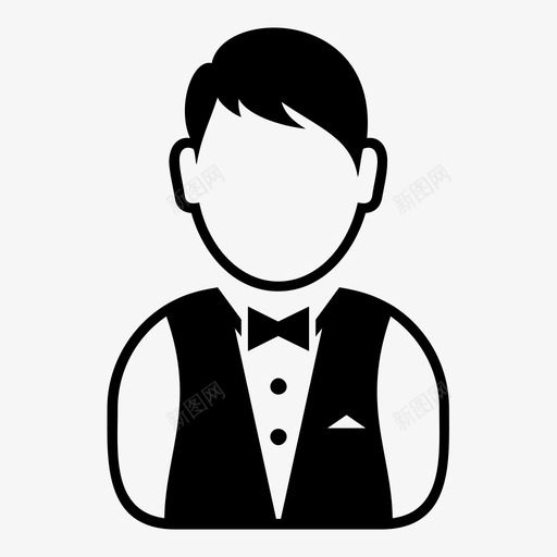 服务员人餐厅图标svg_新图网 https://ixintu.com 服务员 餐厅