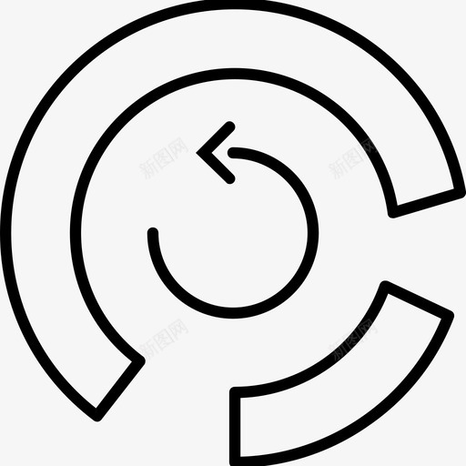 回收分析图表图标svg_新图网 https://ixintu.com 分析 动态 回收 图表 网络 网络分析