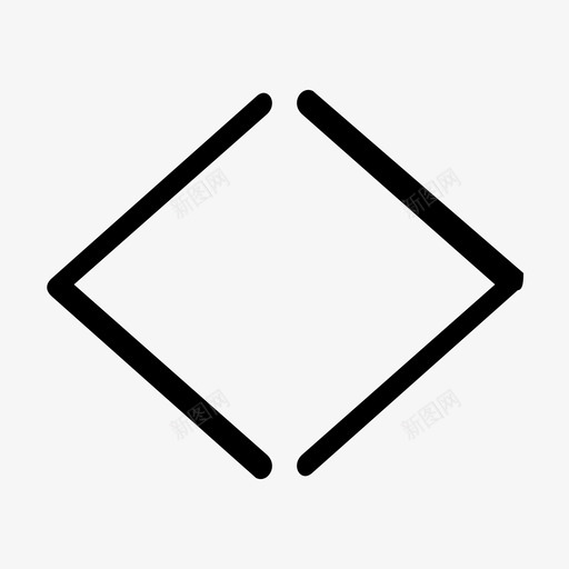 双V形箭头计算图标svg_新图网 https://ixintu.com 方向 箭头 编程 计算
