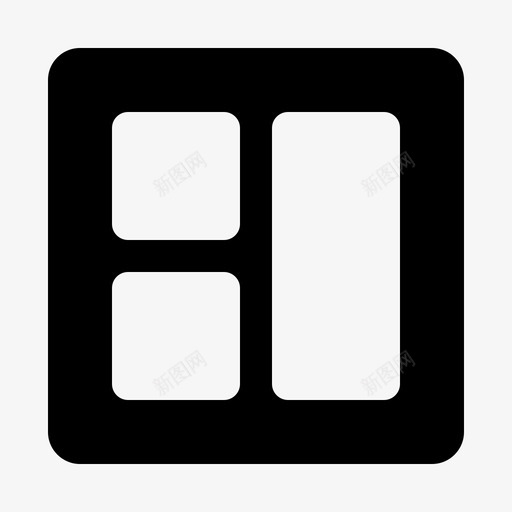 布局计划程序图标svg_新图网 https://ixintu.com glyph v2 布局 程序 系统 网格 计划
