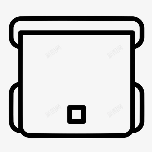 吊带袋公文包工作图标svg_新图网 https://ixintu.com 公文包 吊带 工作 手提箱 行装 销售