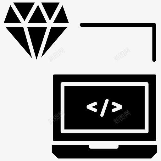 干净的代码开发编程图标svg_新图网 https://ixintu.com 干净的代码 开发 搜索引擎优化 搜索引擎优化4黑填充 编程 脚本
