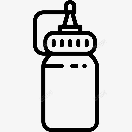 瓶子食物热的图标svg_新图网 https://ixintu.com 热的 瓶子 番茄酱 街头食品 酱汁 食物