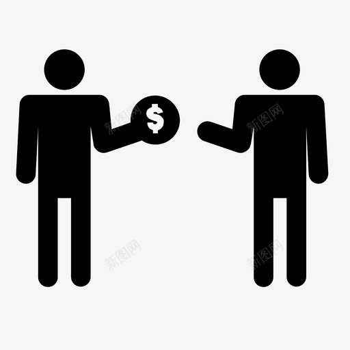 付款人借钱捐款图标svg_新图网 https://ixintu.com 付款人 借钱 捐款 汇款 薪水