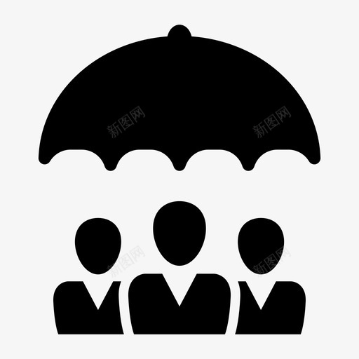 就业保险商业团体图标svg_新图网 https://ixintu.com 保护 商业 团体 就业保险