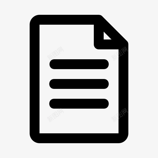 页面文档草稿图标svg_新图网 https://ixintu.com 信函 文档 时事 界面 纸张 草稿 通讯 页面