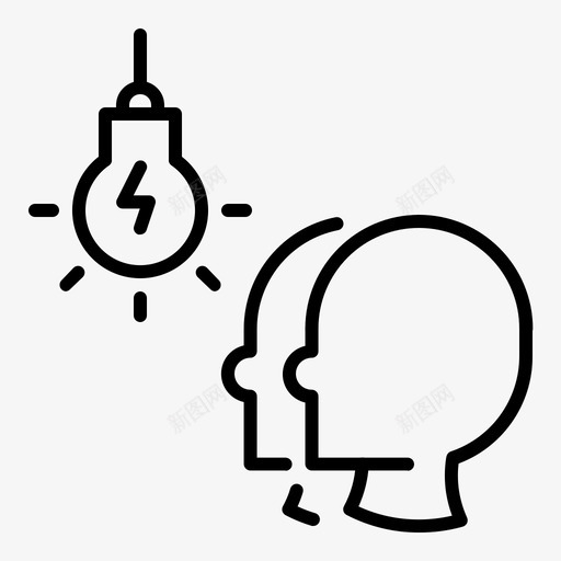 人的头脑风暴灯项目管理和战略计划大纲图标svg_新图网 https://ixintu.com 人的 大纲 头脑 战略 计划 项目管理 风暴