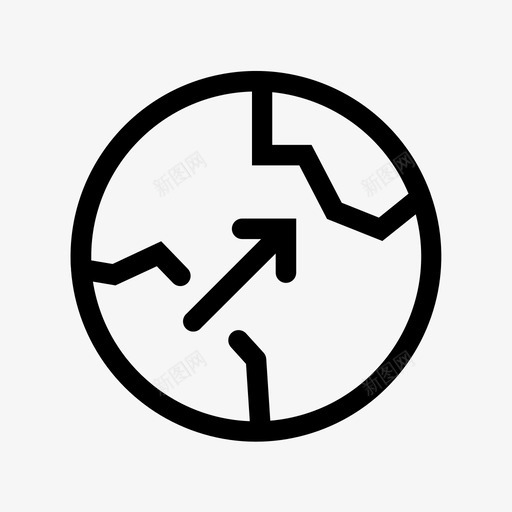国际扩张国外增长图标svg_新图网 https://ixintu.com 入侵 国外 国际 增长 扩张 扩散