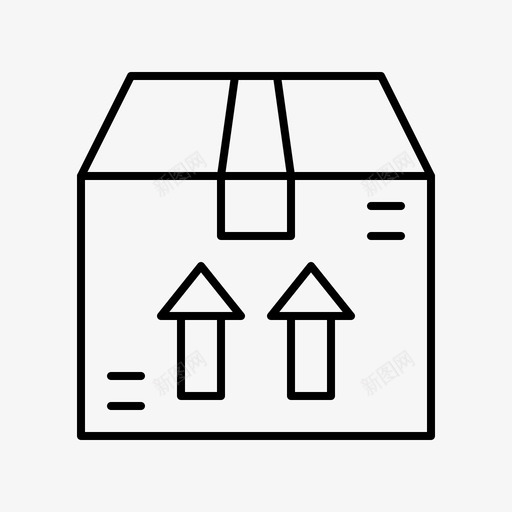 盒子电子商务包装图标svg_新图网 https://ixintu.com 包装 电子商务 盒子