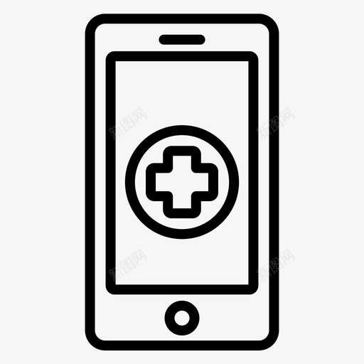 手机医院plus图标svg_新图网 https://ixintu.com plus 健康专线20 医院 手机