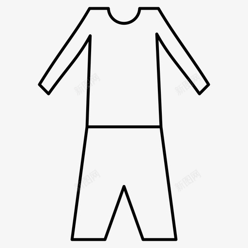 运动服衣服连衣裙图标svg_新图网 https://ixintu.com 套装 时尚 服装 线条 衣服 运动服 连衣裙