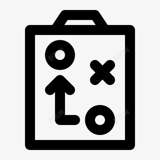 战术篮球剪贴板图标svg_新图网 https://ixintu.com 剪贴板 战术 游戏 笔记 策略 篮球 路线