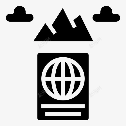 护照文件和文件夹身份证图标svg_新图网 https://ixintu.com 护照 文件和文件夹 旅行 机票 背包客标志 身份证