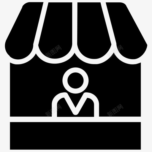 购物中心电子商务市场图标svg_新图网 https://ixintu.com 在线购物 市场 电子商务 电子商务2黑填充 购物中心 购物商店
