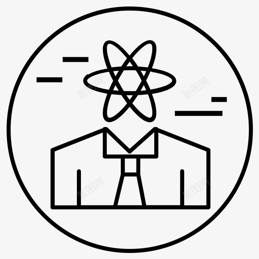 核化身人图标svg_新图网 https://ixintu.com 化身 常规 管理 集合