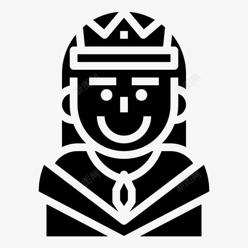 女王皇冠皇帝图标svg_新图网 https://ixintu.com 中世纪 女王 时尚 皇冠 皇帝 铭文 领袖