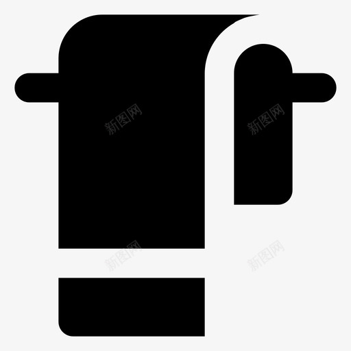 毛巾浴缸清洁用品图标svg_新图网 https://ixintu.com 卫生用品 小厨房 毛巾 浴缸 清洁用品 衣架
