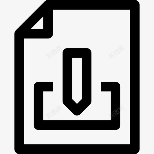 签字文件图标svg_新图网 https://ixintu.com 签字文件
