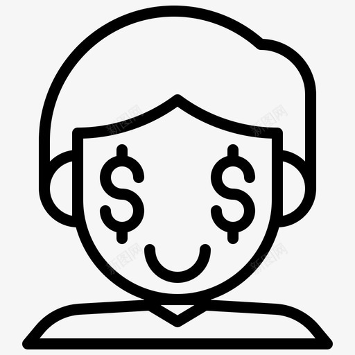 人化身孩子图标svg_新图网 https://ixintu.com 人 化身 孩子 美元 银行和金融