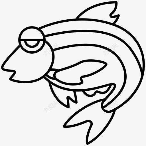 鱼鲷鱼新鲜图标svg_新图网 https://ixintu.com aquatic2 新鲜 海鲜 系列 食谱 鲷鱼