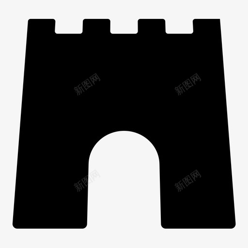 城堡战斗堡垒图标svg_新图网 https://ixintu.com 中世纪 历史 城堡 堡垒 战斗