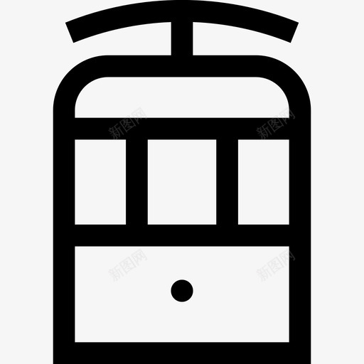 有轨电车火车运输图标svg_新图网 https://ixintu.com 旅行 有轨 火车 电车 车辆 运输