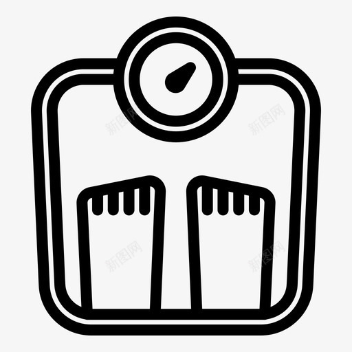 体重秤饮食脂肪图标svg_新图网 https://ixintu.com 体重 健康 脂肪 苗条 药房 饮食