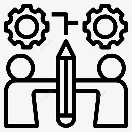 过程管理组织图标svg_新图网 https://ixintu.com 战略 目标 管理 组织 计划1 过程