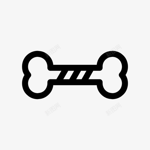 狗粮骨头宠物图标svg_新图网 https://ixintu.com 宠物 狗粮 狗骨头 骨头