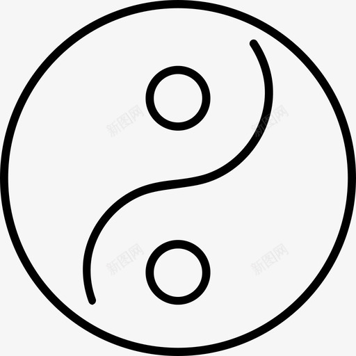 阴阳凤新加坡图标svg_新图网 https://ixintu.com 新加坡 象征 阴阳