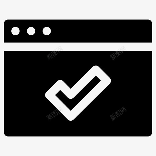 检查用户界面完成交互图标svg_新图网 https://ixintu.com 交互 完成 检查用户界面